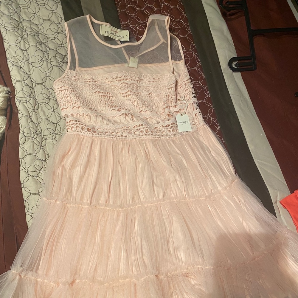 Pink Puffy Dress For Girls